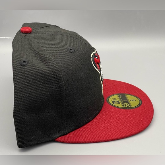 Arizona Diamondbacks New Era 2017 59FIFTY Fitted Hat Snake Black Red Size 8 NEW - Picture 4 of 8